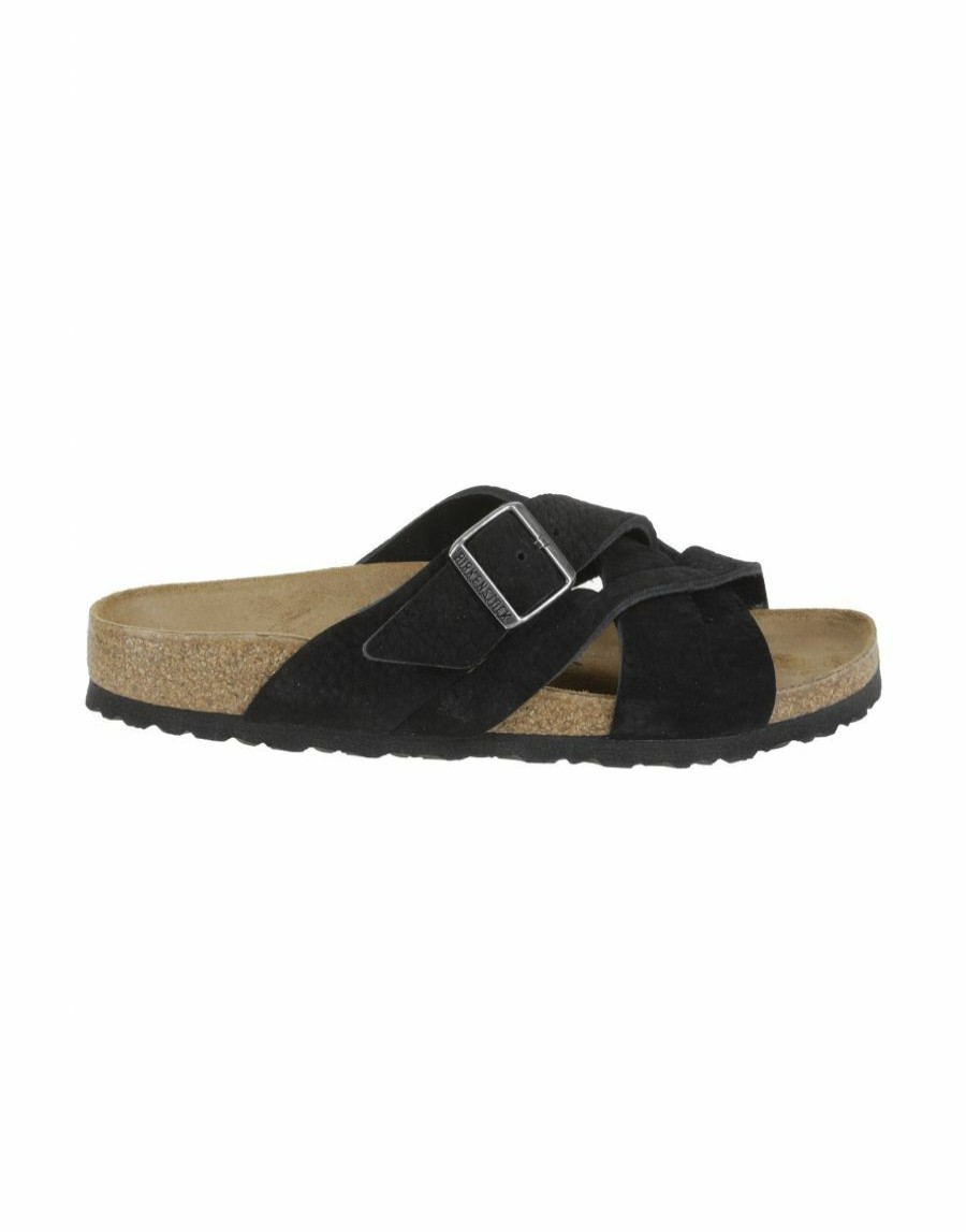 Manner Scalia-Gruppe Sandalen | Birkenstock Lugano Schwarze Sandalen