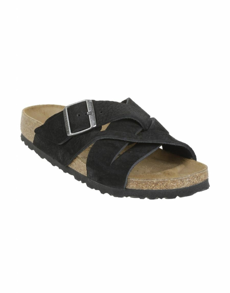 Manner Scalia-Gruppe Sandalen | Birkenstock Lugano Schwarze Sandalen