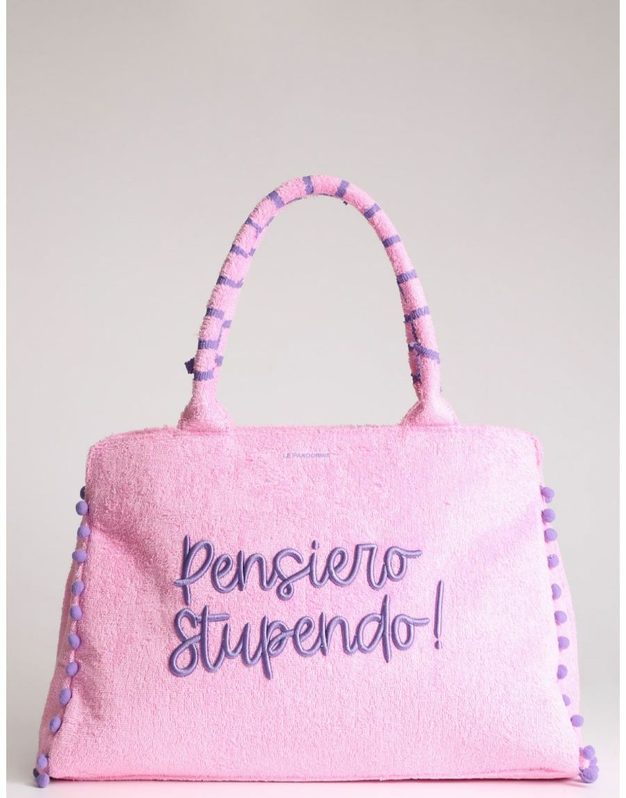 Frauen Scalia-Gruppe Schultertaschen | Borsa Mare Le Pandorine Rio „Stupendo" Rosa