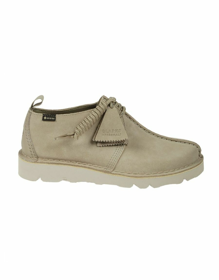 Manner Scalia-Gruppe Schnurschuhe | Clarks Stiefeletten Aus Wildleder Mit Nahten