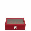 Manner Scalia-Gruppe Uhrengehause | Cofanetto Porta Orologi Friedrich23 Cordoba 10 Posti Rosso Rot