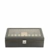 Manner Scalia-Gruppe Uhrengehause | Friedrich23 Carbon Uhrengehause 9 Steckplatze Mit Led Dunkelbraun