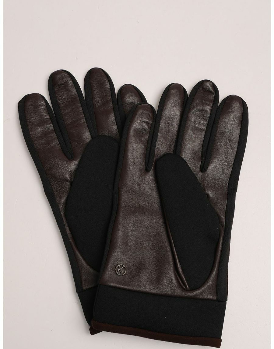 Manner Scalia-Gruppe Handschuhe | Kessler Leif Wildleder- Und Lederhandschuhe