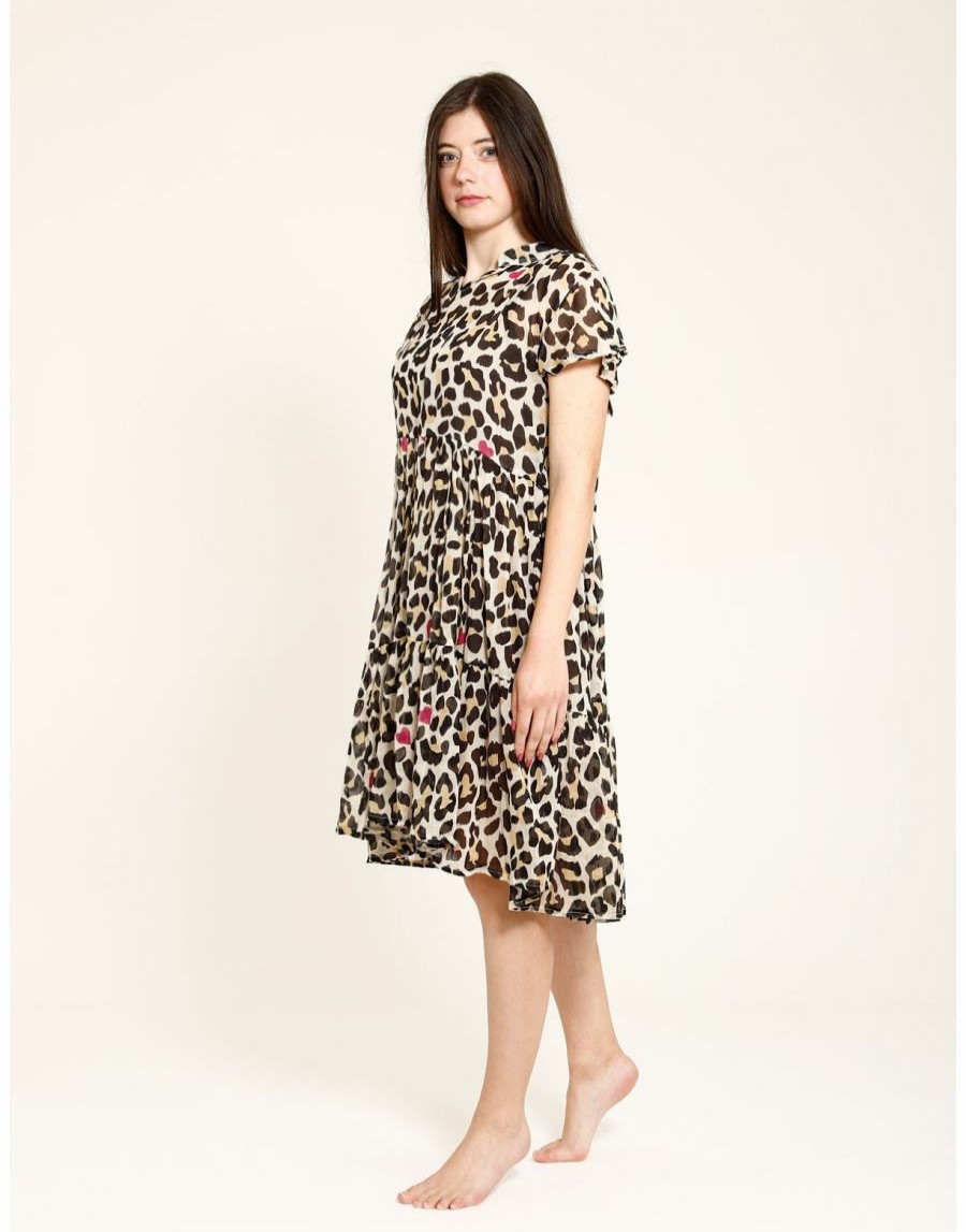 Frauen Scalia-Gruppe Kleider | Ayfee Animalier-Kleid