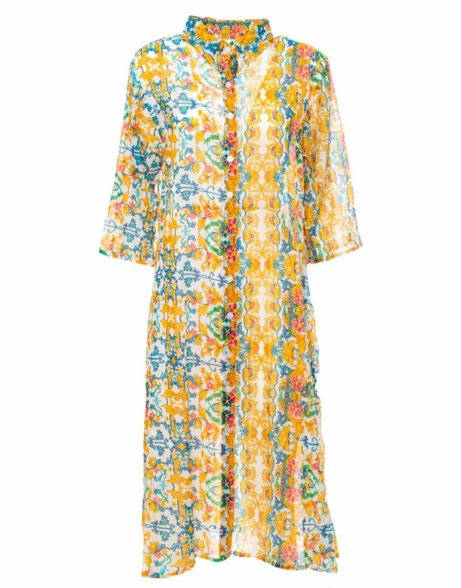 Frauen Scalia-Gruppe Strand | Ayfee-Kaftan-Barockdruck