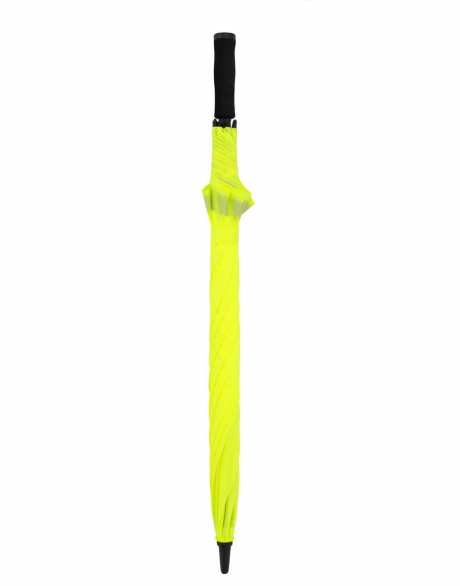 Frauen Scalia-Gruppe Regenschirme | Langer Doppler Safety Golf Xxl Dreiecksschirm Neon Gelb