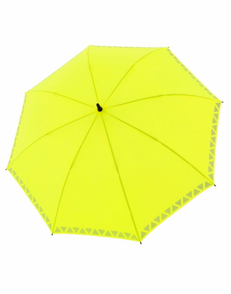 Frauen Scalia-Gruppe Regenschirme | Langer Doppler Safety Golf Xxl Dreiecksschirm Neon Gelb