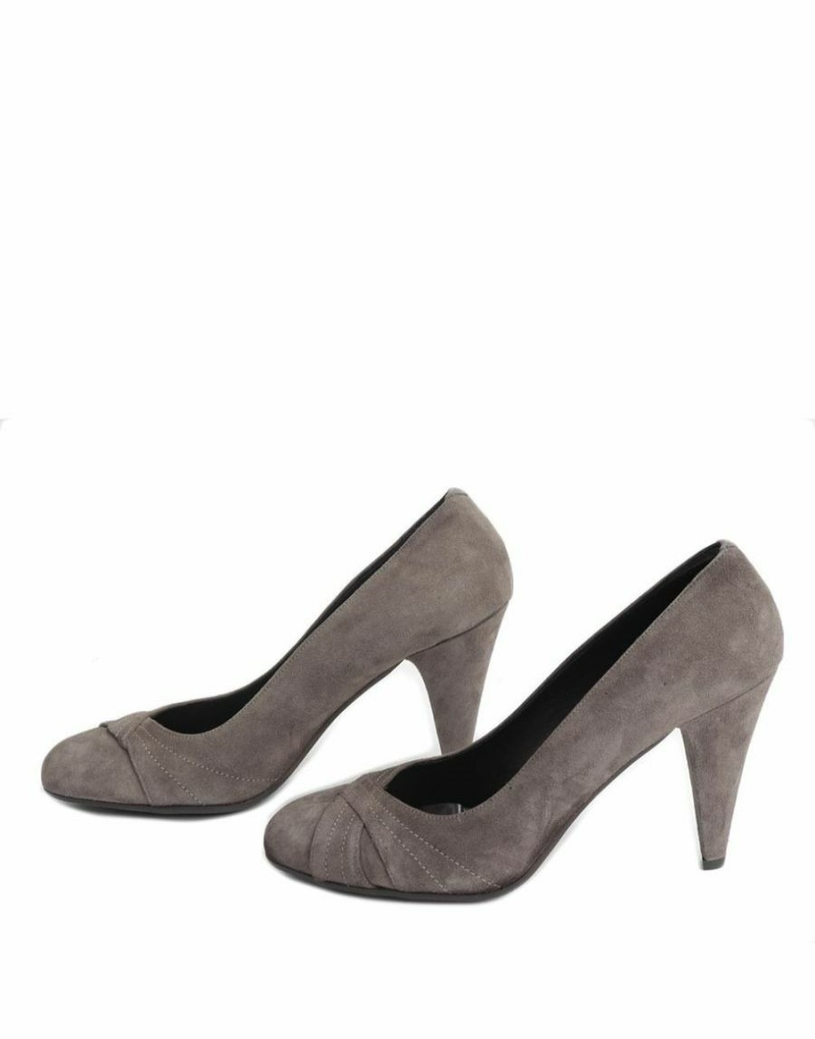 Frauen Scalia-Gruppe High Heels | Decollete L'Amour In Camoscio Con Intreccio Taupe