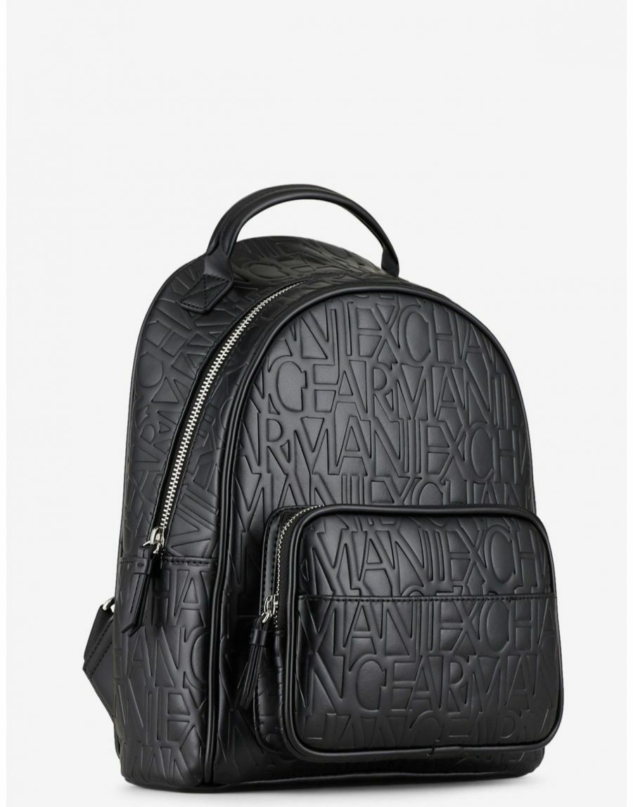 Frauen Scalia-Gruppe Rucksacke | Armani Exchange Rucksack Mit Gepragtem Logo