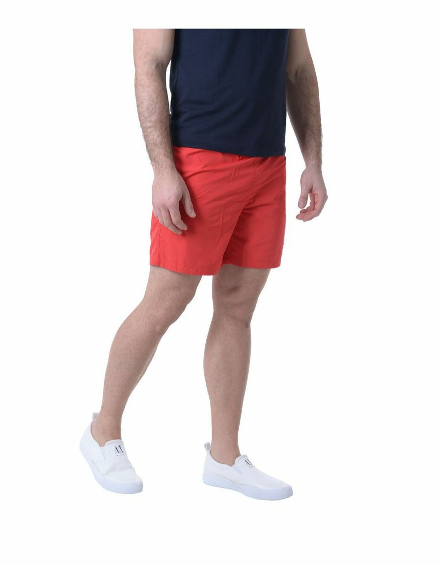 Manner Scalia-Gruppe Unterwasche | Armani Tauscht Strand-Boxershorts Mit Ogo Aus Rosso