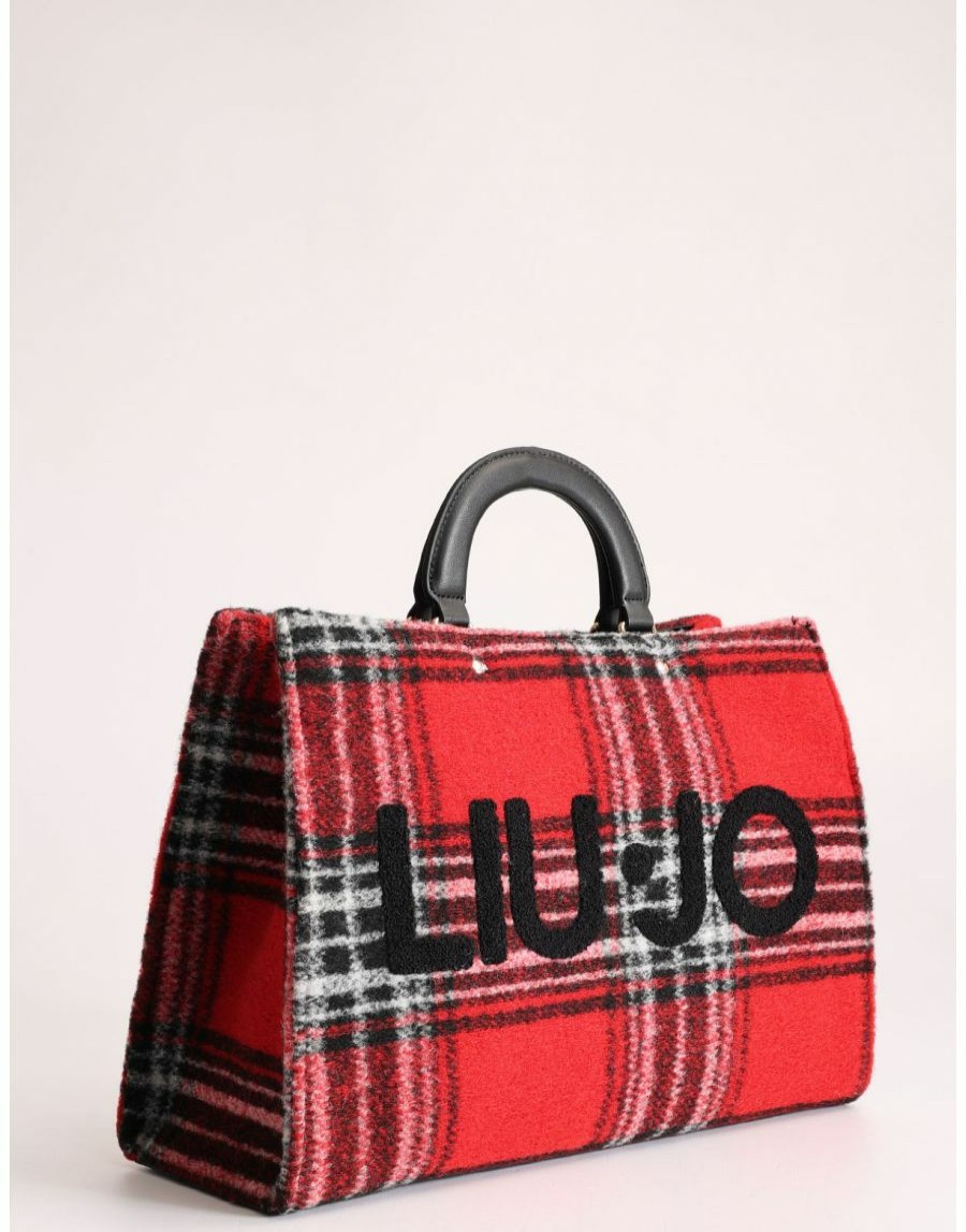 Frauen Scalia-Gruppe Handtaschen | Liu Jo Brionia Handtasche Tartan-Rosen