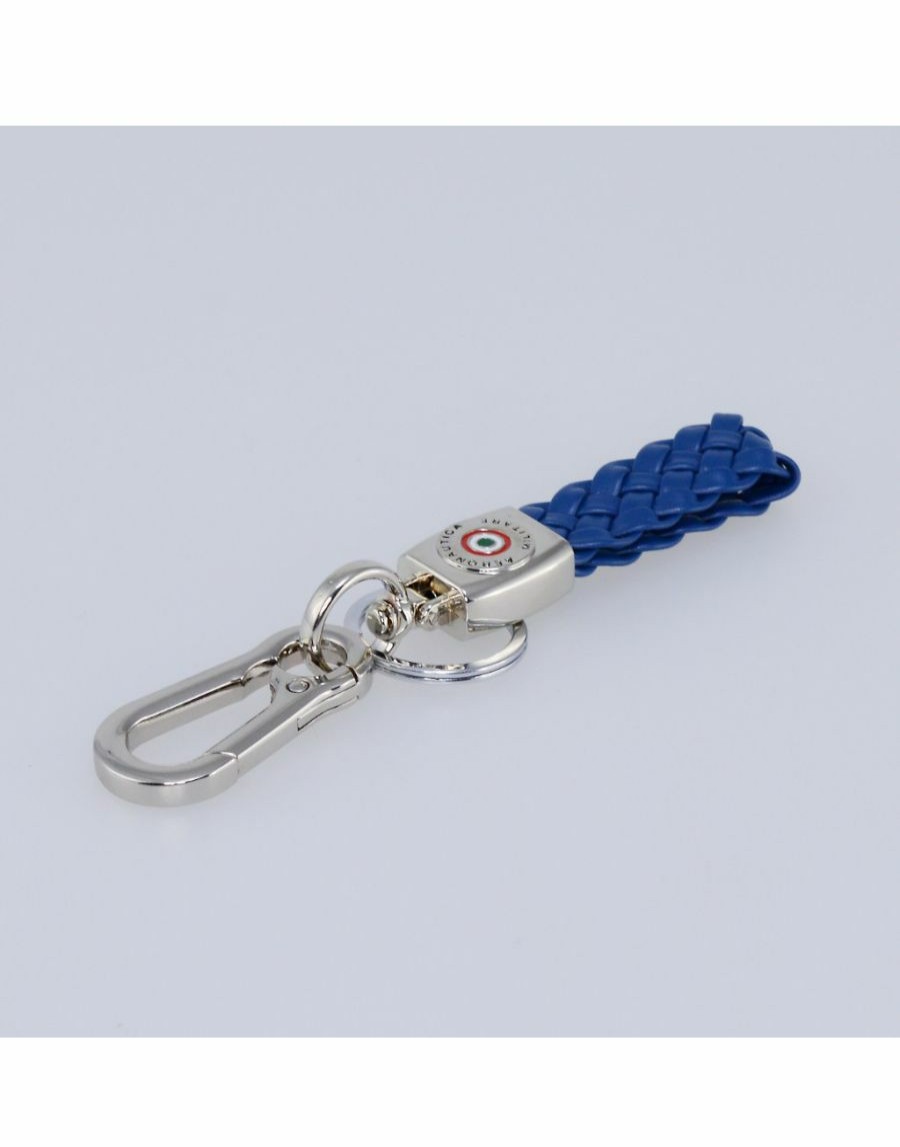 Manner Scalia-Gruppe Schlusselanhanger Und Schlusselanhanger | Aeronautica Militare Leder-Schlusselanhanger Mit Karabiner