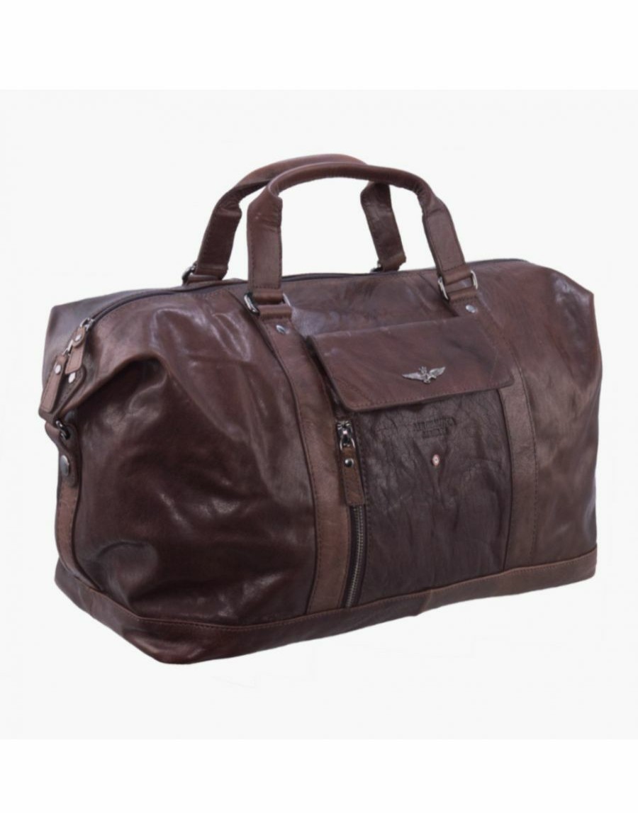 Gepack Scalia-Gruppe Reisetaschen | Vintage Air Force-Tasche Braunes Moor