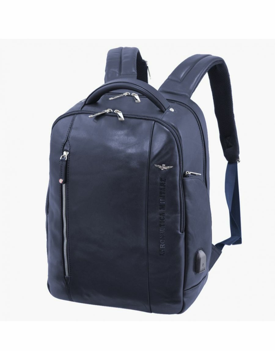 Manner Scalia-Gruppe Rucksacke | Aeronautica Militare Thunder 15'' Pc-Halter-Rucksack Nero