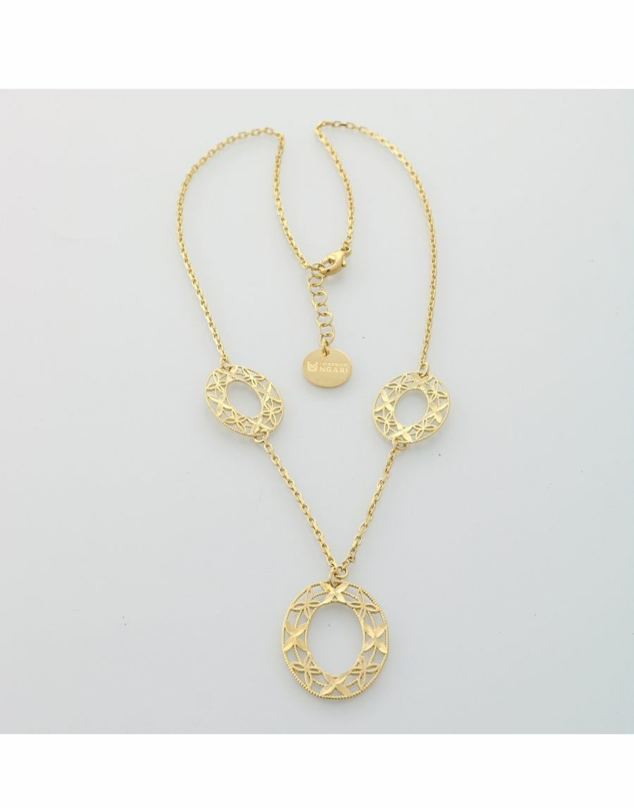 Frauen Scalia-Gruppe Schmuck | Lorenzo Ungari Ungarit-Halskette Mit Hangendem Oval Oro Giallo