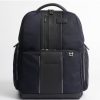 Manner Scalia-Gruppe Rucksacke | Piquadro Brief 2 Fast-Check Rucksack Fur Laptop 15,6" Blau