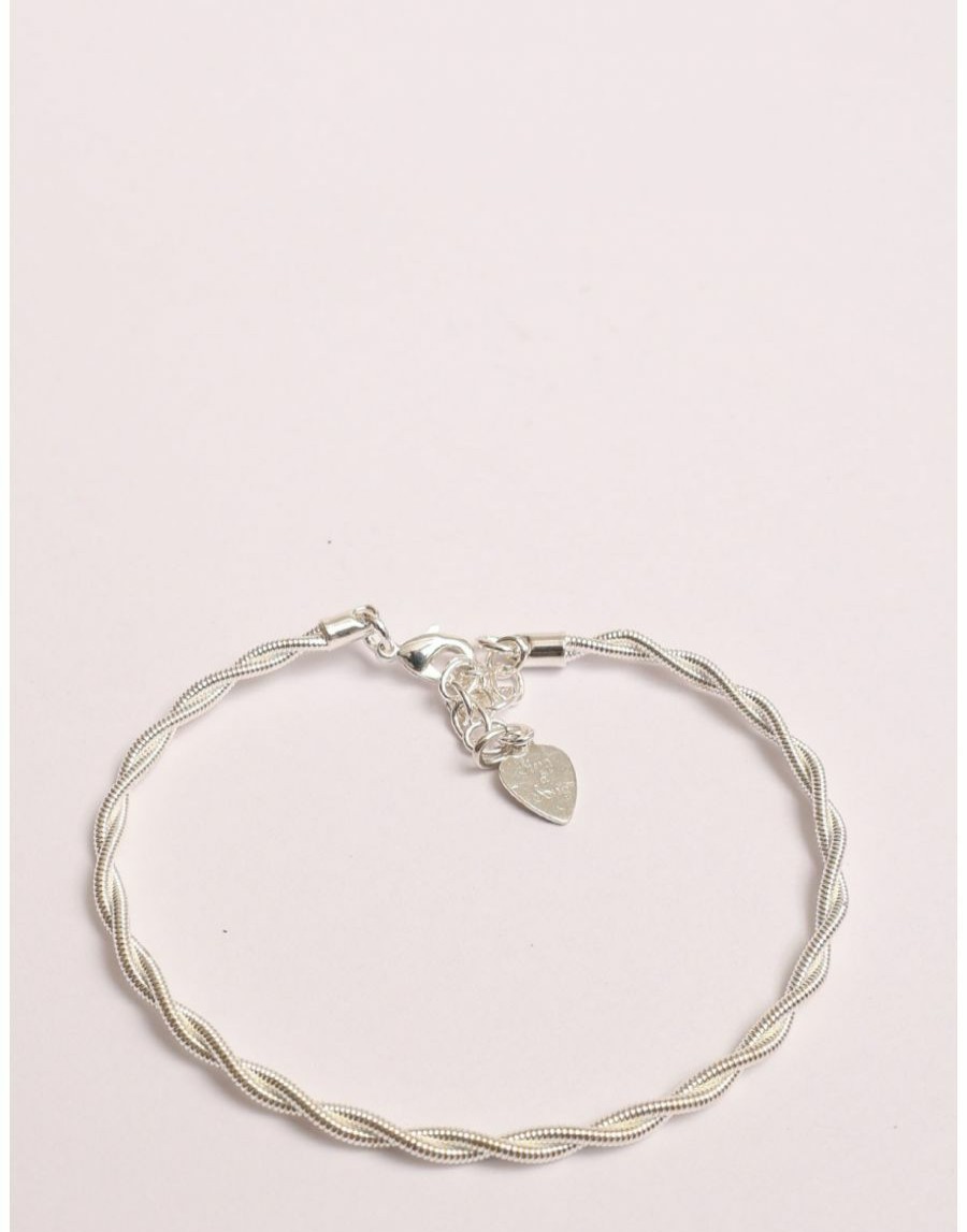 Frauen Scalia-Gruppe Schmuck | Sing A Song Twist Gitarrensaitenarmband Silber Silber Clair