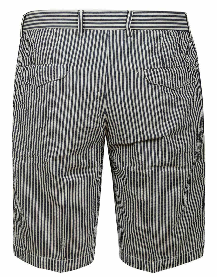 Manner Scalia-Gruppe Bermudashorts | Devore Incipit Bermuda Aus Gestreifter Baumwolle