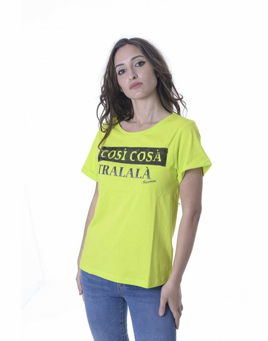 Frauen Scalia-Gruppe T-Shirts Und Tops | Fraco Ina T Hirt It G Itter-Print