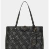 Frauen Scalia-Gruppe Einkaufstuten | Guess Denim Eco Brenton Maxi 4G Logo Shopper Braunes Logo