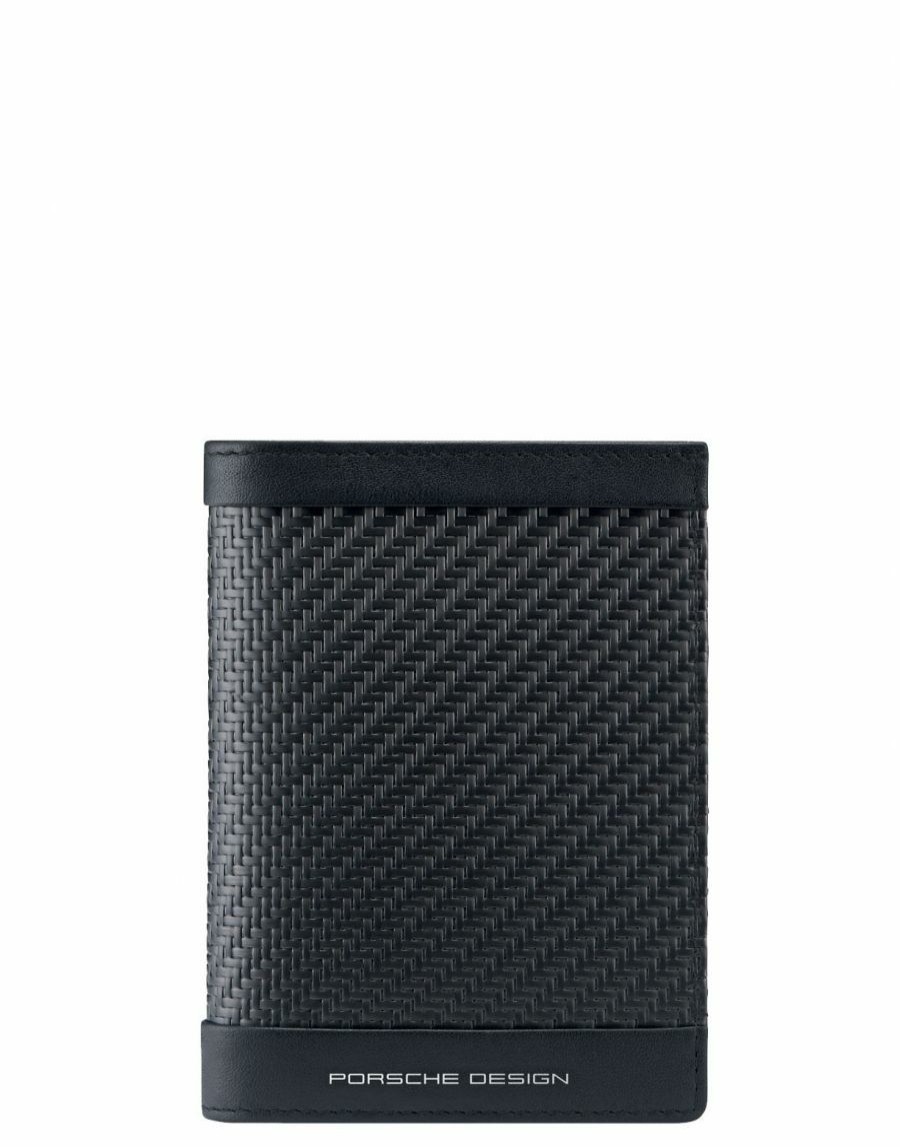 Manner Scalia-Gruppe Geldborsen | Porsche Design Carbon Vertical Wallet Mit Flyer 001-Schwarz