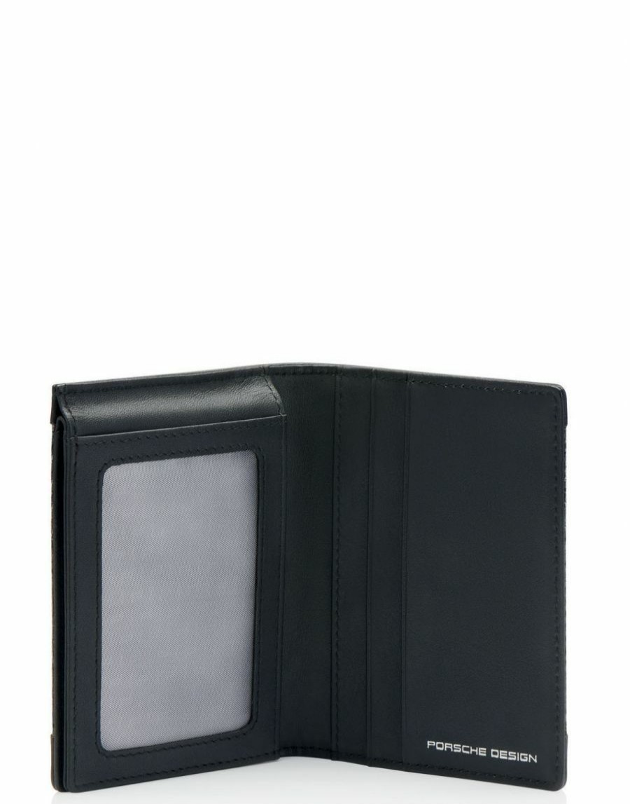 Manner Scalia-Gruppe Geldborsen | Porsche Design Carbon Vertical Wallet Mit Flyer 001-Schwarz