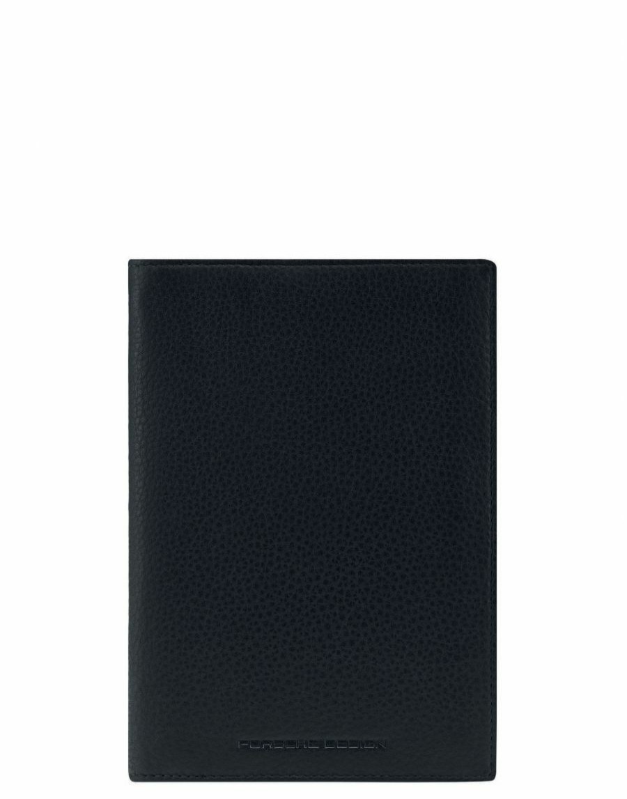 Manner Scalia-Gruppe Geldborsen | Porsche Design Business Vertical Wallet Mit Mehreren Fachern 001-Schwarz