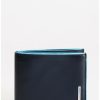 Manner Scalia-Gruppe Geldborsen | Piquadro Wallet Dokumentenhalter Blau Quadratisch