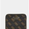 Frauen Scalia-Gruppe Geldborsen | Guess Denim Laurel 4G Logo Kompakte Geldborse Braunes Logo