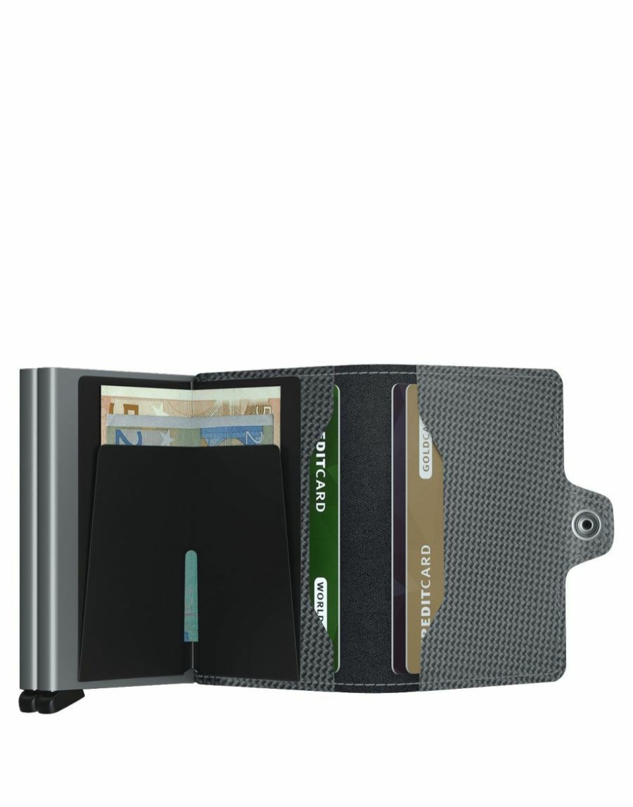 Manner Scalia-Gruppe Kreditkarteninhaber | Secrid Carbon Twinwallet Kaltes Grau