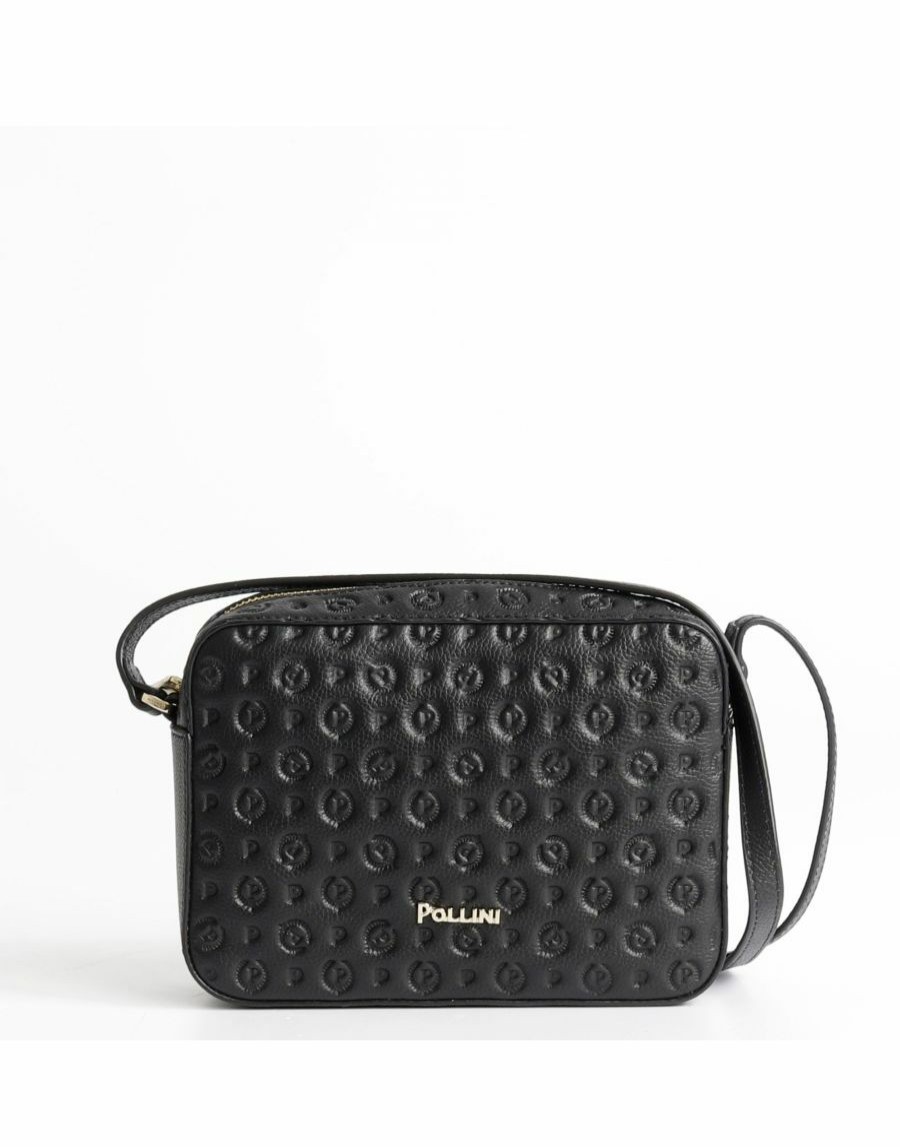 Frauen Scalia-Gruppe Clutch-Taschen | Tracollina Pollini Heritage Gepragt In Pelle Nero/Nero