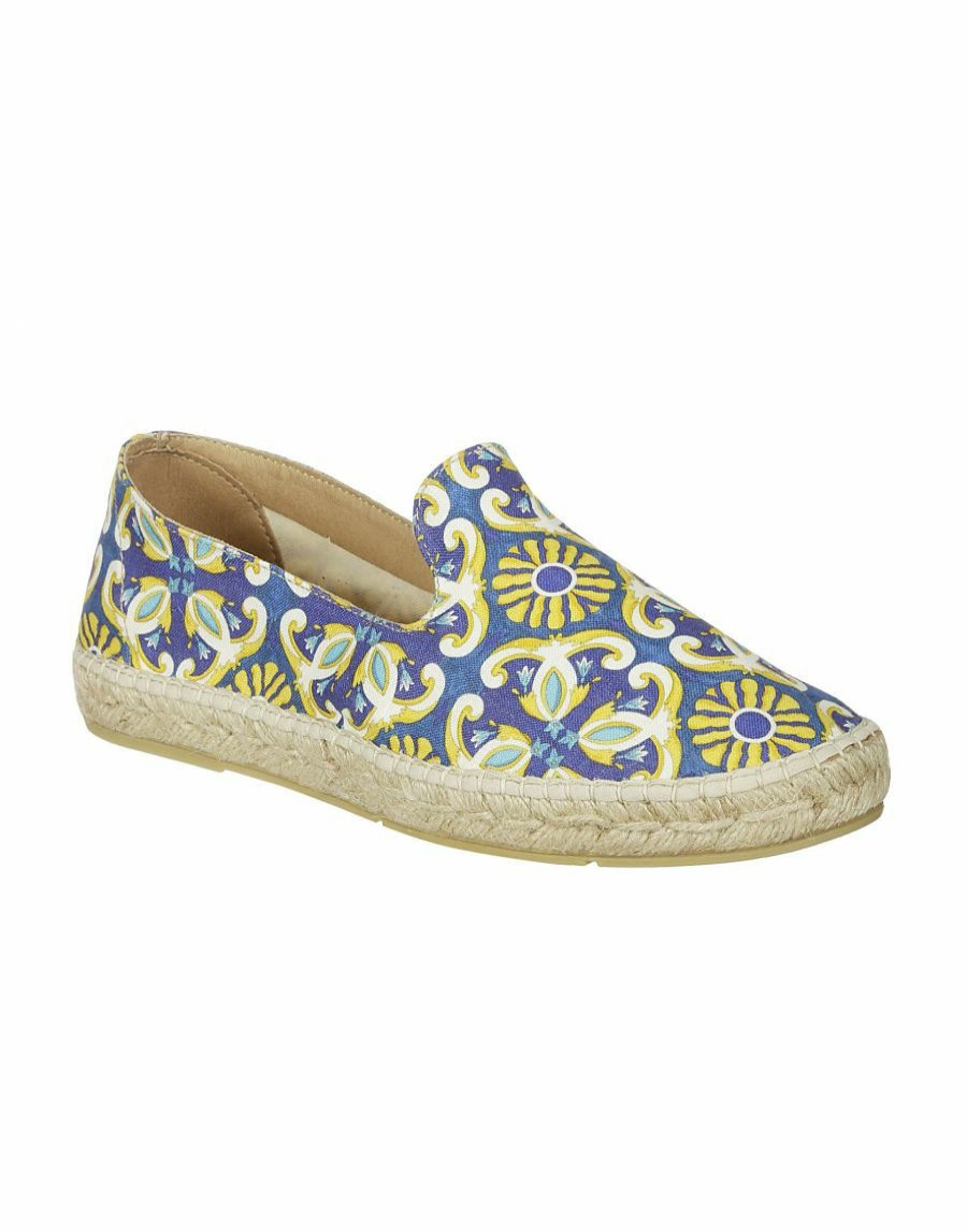 Manner Scalia-Gruppe Slipper | Peninsula-Espadrilles Mit Majolika-Print