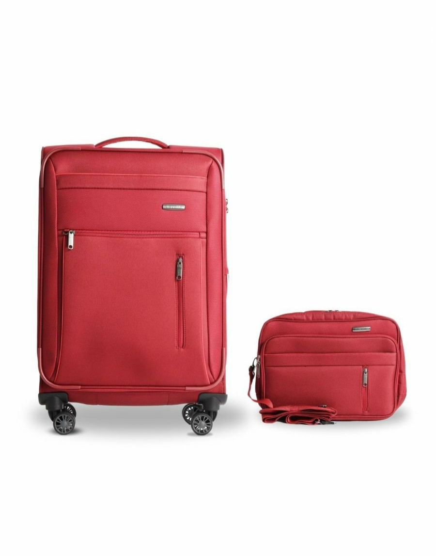 Gepack Scalia-Gruppe Gepacksets | Mittelgroser 4-Rad-Trolley + Travelite Capri Reisetasche